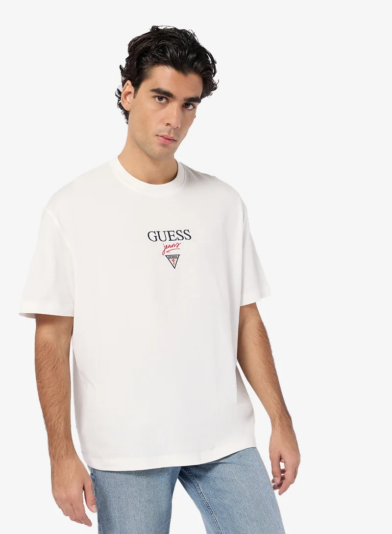 GUESS Short Sleeve Baker Logo T-Shirt